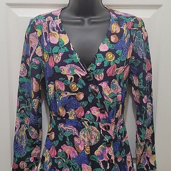 & Other Stories Long Sleeve Midi Button Down Dress - Picture 3 of 14